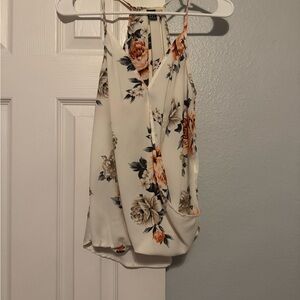 Floral Sleeveless Women's Top